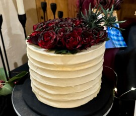 A specialty tiered cake by The Painted Table