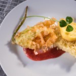Dessert course presented at the Quantum Kitchen themed dinner