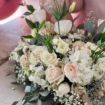 Closeup of a floral display