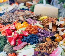 Gourmet charcuterie display