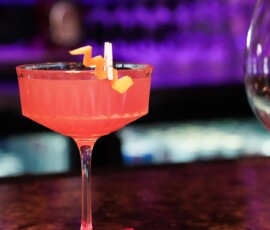 Specialty cocktail from an event at The Painted Table Event Center