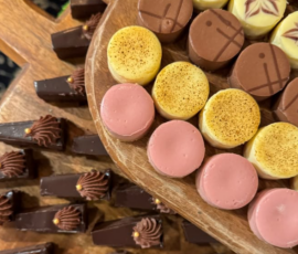 Decadent desserts catering by The Painted Table